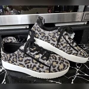 Jessica Simpson Womens Silesta Embellished Lace-Up Sneakers JS-Silesta 7-1/2M/38